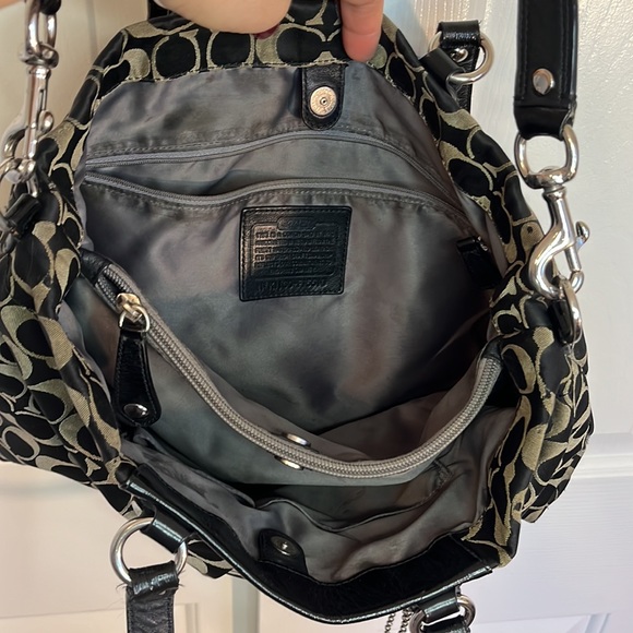 COACH Monogram Black Satchel, Authentic, great condition - Picture 5 of 10